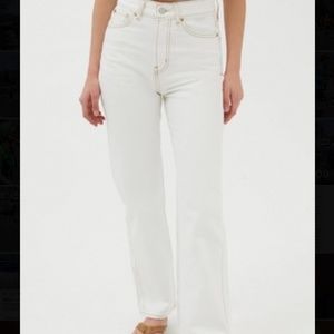 BDG High-Waisted White Cowboy Jeans
